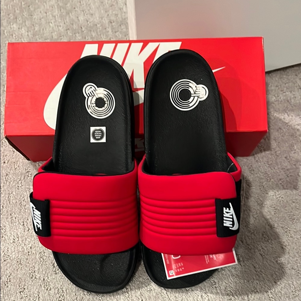 Nike Red Slide Sandals
